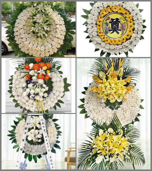 广西梧州龙圩区新地镇花圈速递